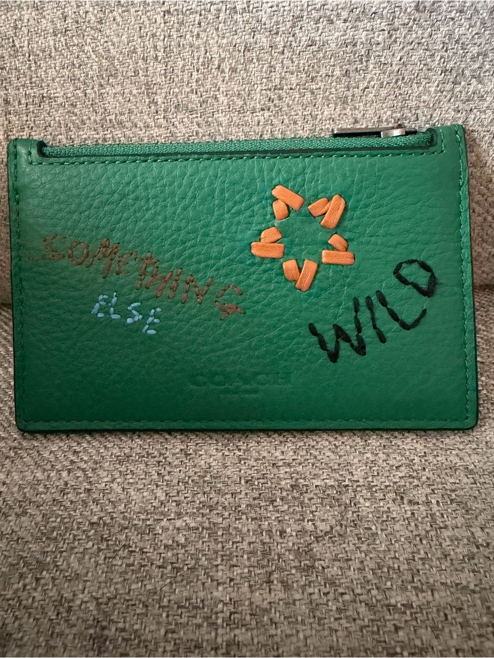 Coach embroidered wallet